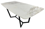 Jessica 1.8m Kasi Gold Ceramic Dining Table AWS TRADING LTD