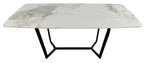 Jessica 1.8m Kasi Gold Ceramic Dining Table AWS TRADING LTD