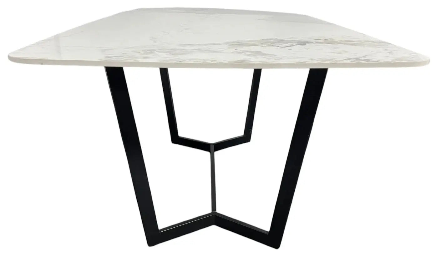 Jessica 1.8m Kasi Gold Ceramic Dining Table AWS TRADING LTD