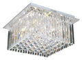 Quadro 5 Light Crystal Flush Fitting Light Bravo Lighting