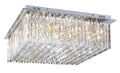 Quadro 8 Light Crystal Flush Fitting Light Bravo Lighting