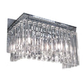 Quadro 2 Light Polished Chrome Crystal Wall Light Bravo Lighting