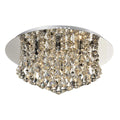 Chloe 6 Light Round Crystal Flush Fitting Light Bravo Lighting