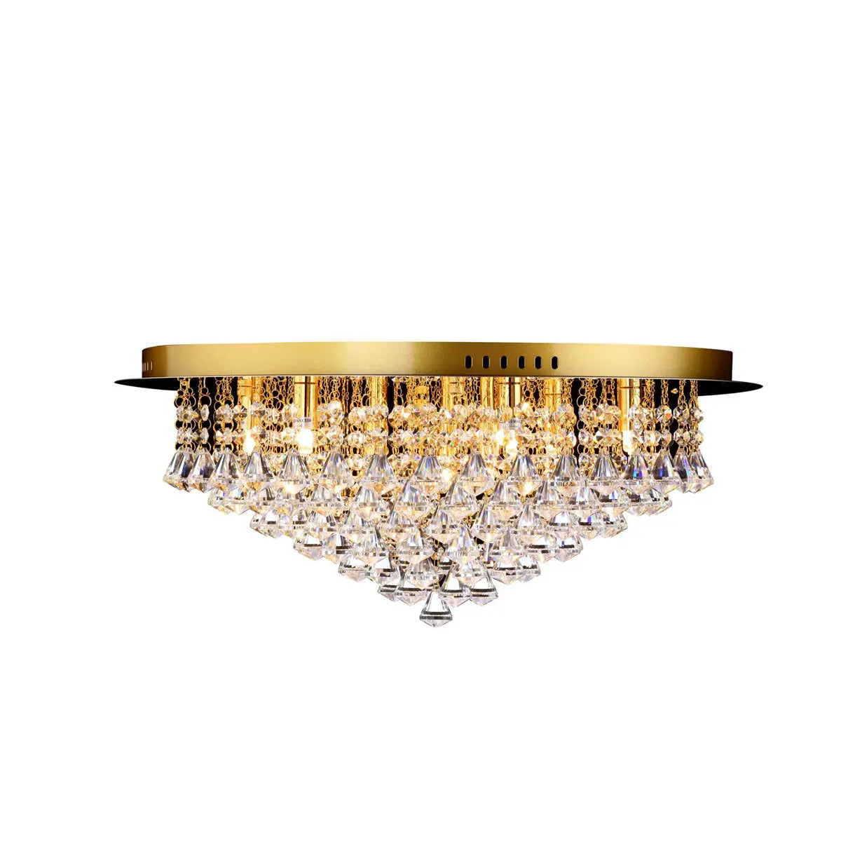 Chloe Gold 9 Light Flush Fitting Light Bravo Lighting