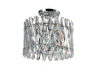 Quartz 6 Light Clear Dual Flush/Pendant Light Bravo Lighting