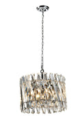 Quartz 6 Light Clear Dual Flush/Pendant Light Bravo Lighting