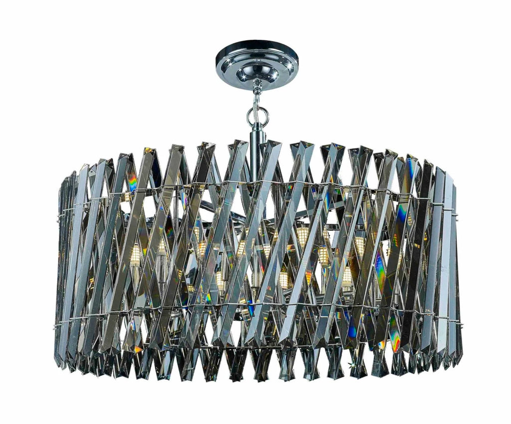 Quartz BL14503S 12 Light Dual Flush/Pendant Bravo Lighting