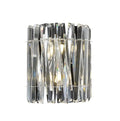 Quartz Chrome & Clear 2 Light Wall Light Bravo Lighting