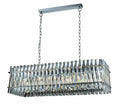 Quartz 10 Light Clear Crystal Bar/ Pendant Light Bravo Lighting