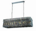 Quartz 10 Light Smoked Crystal Bar/ Pendant Light Bravo Lighting