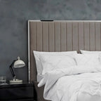 Isabella Mink Grey Velvet Bed LPD