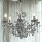 (CH246) 6 BRANCH CHROME SHALLOW CHANDELIER Mcgowan and rutherford