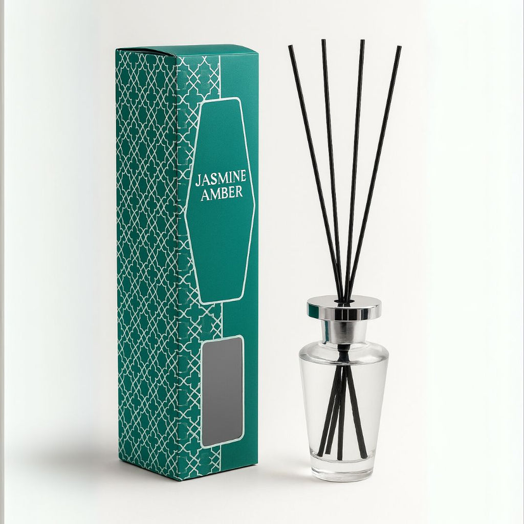 Jasmine Amber 1000ml Reed Diffuser sil interiors