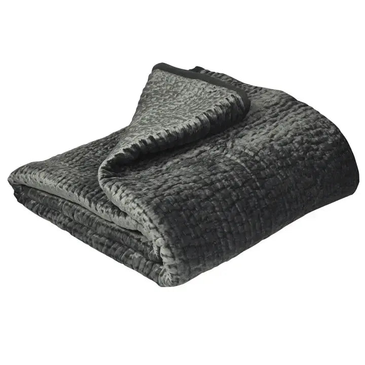 Brooklands Graphite Throw riva home