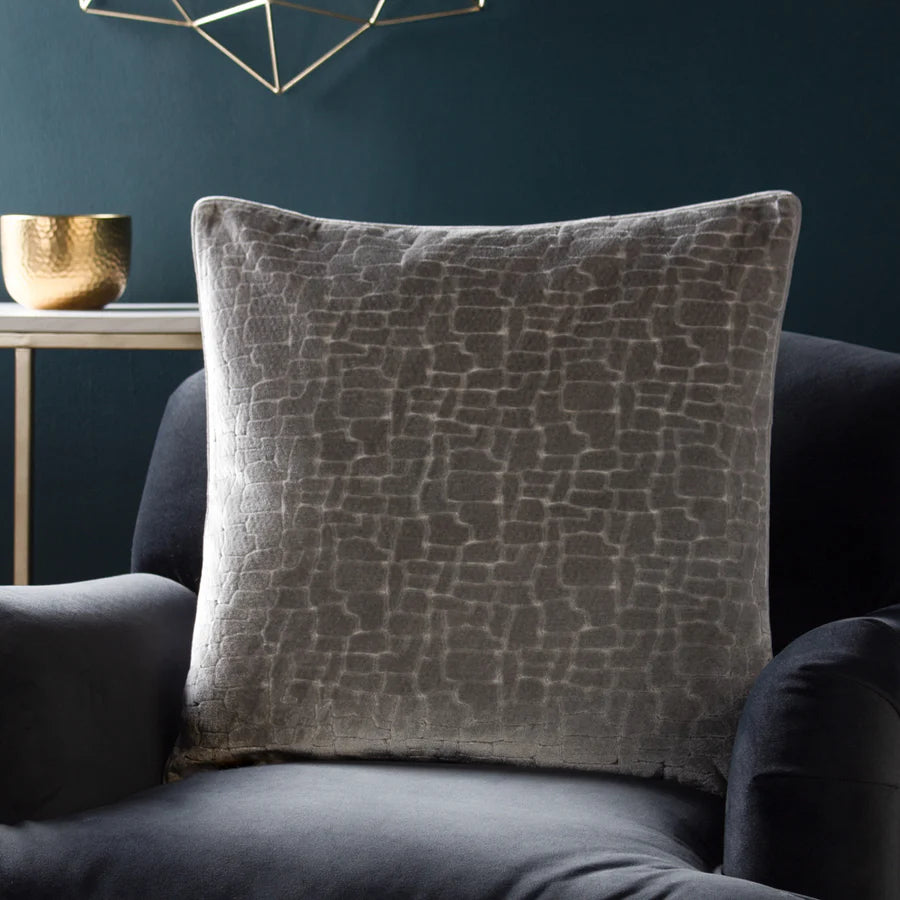 Bloomsbury Velvet Cushion Silver Home Store Living