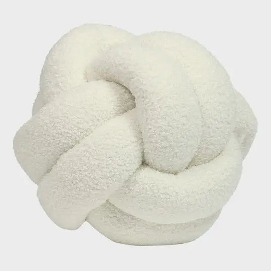 Boucle Knot Fleece Cushion riva home