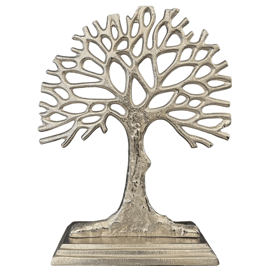 Silver Nickel Tree Sculpture Home Store Living