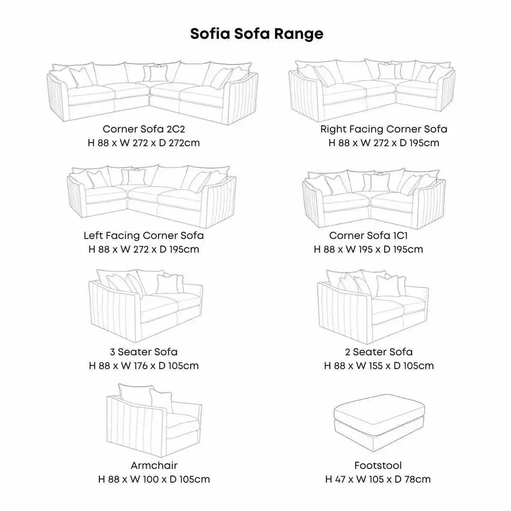 Sofia Sofa Range Home Store Living