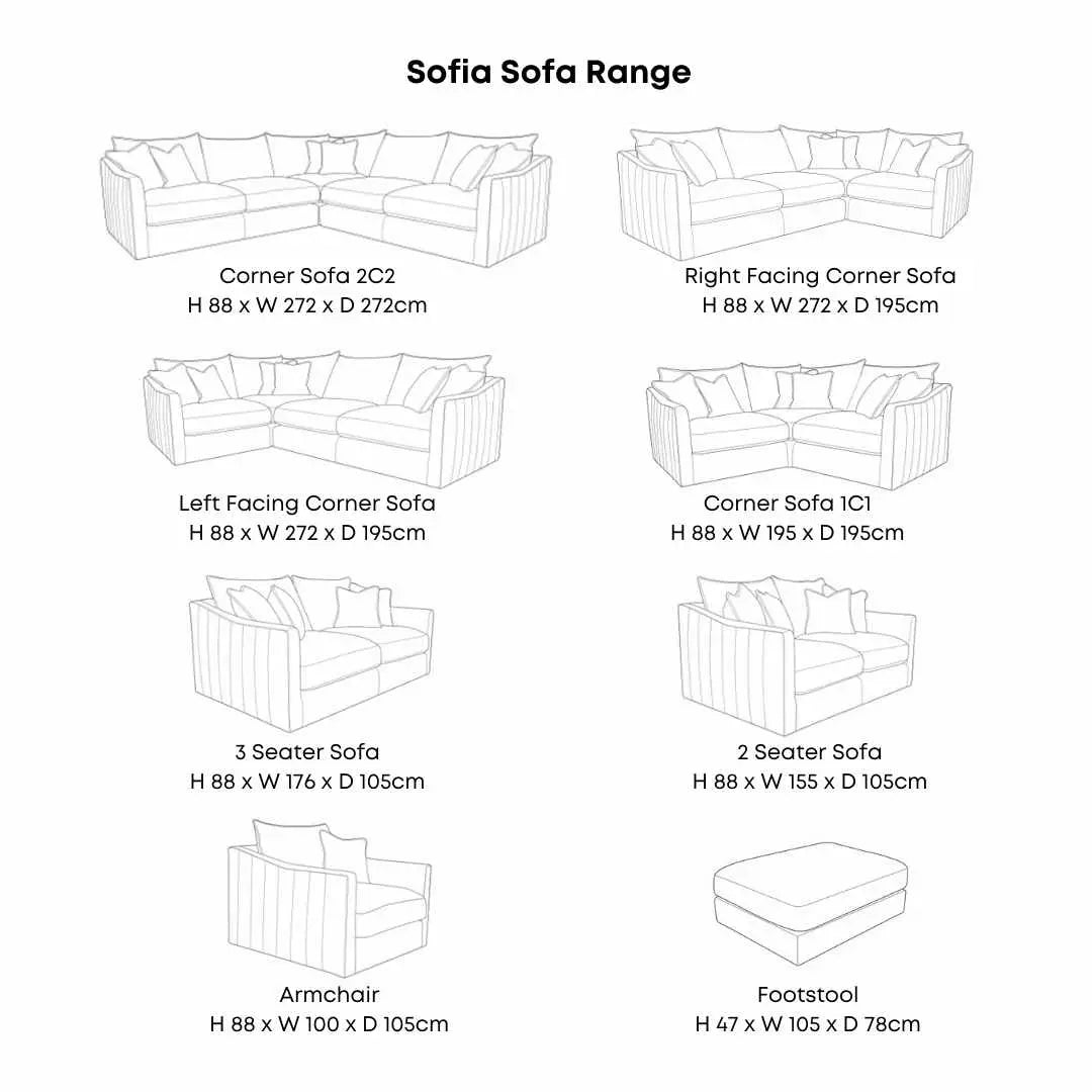 Sofia Sofa Range Home Store Living