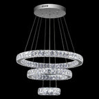 Polished Chrome Acrylic Crystal Chandelier Home Store Living