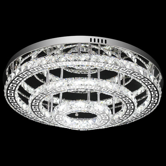 Crystal Ceiling Light with Bluetooth Speaker