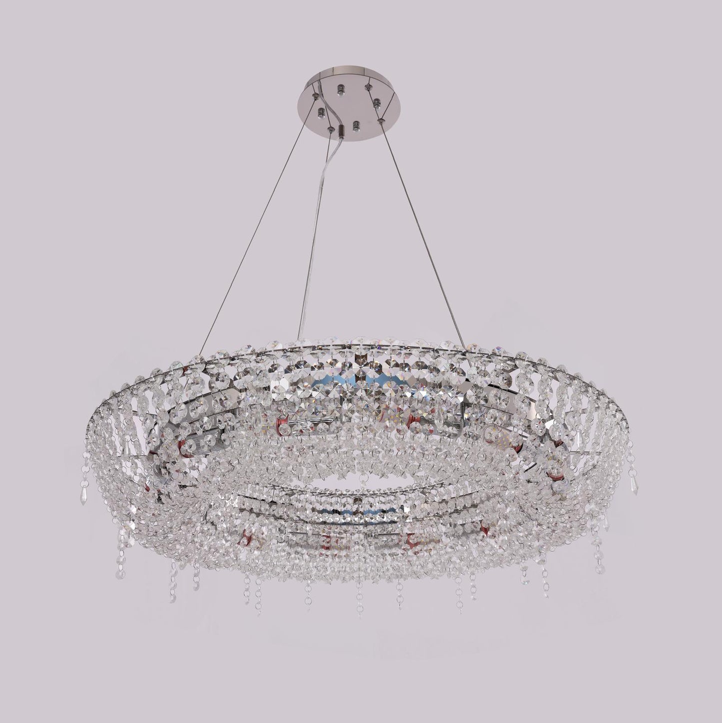 Arvi Round Crystal Chandelier