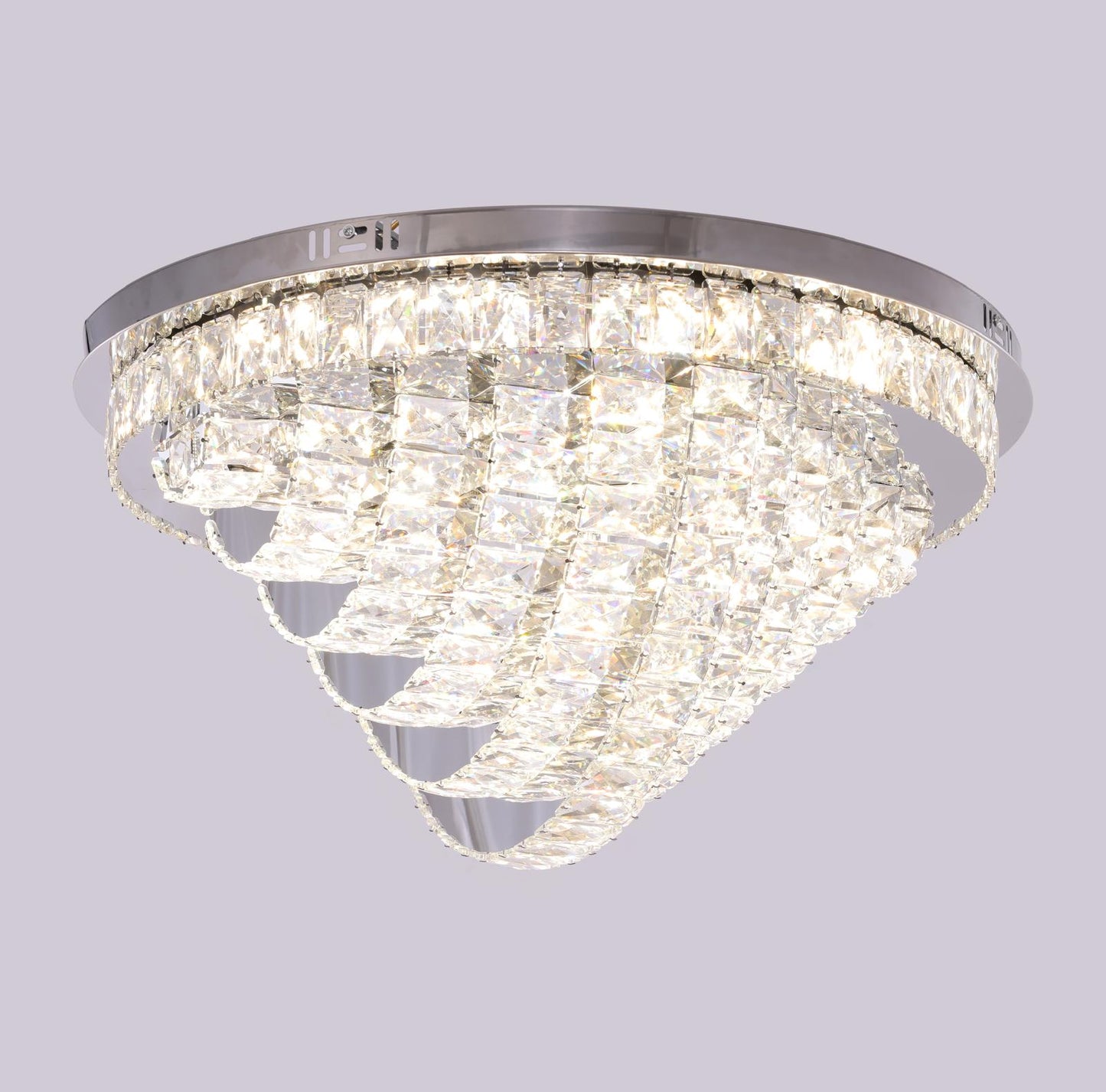 Alice Flush Fitting Crystal Chandelier