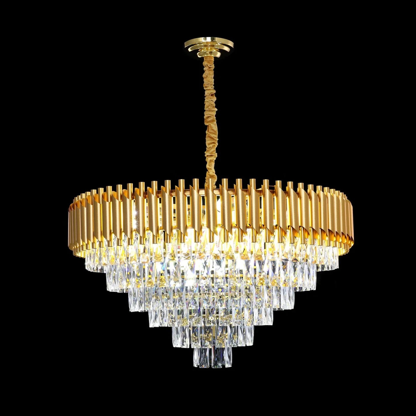 Eco Gold Tiered Crystal Home Store Living