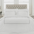 King Size Cleopatra Silver Embroidered Duvet Cover Set riva home