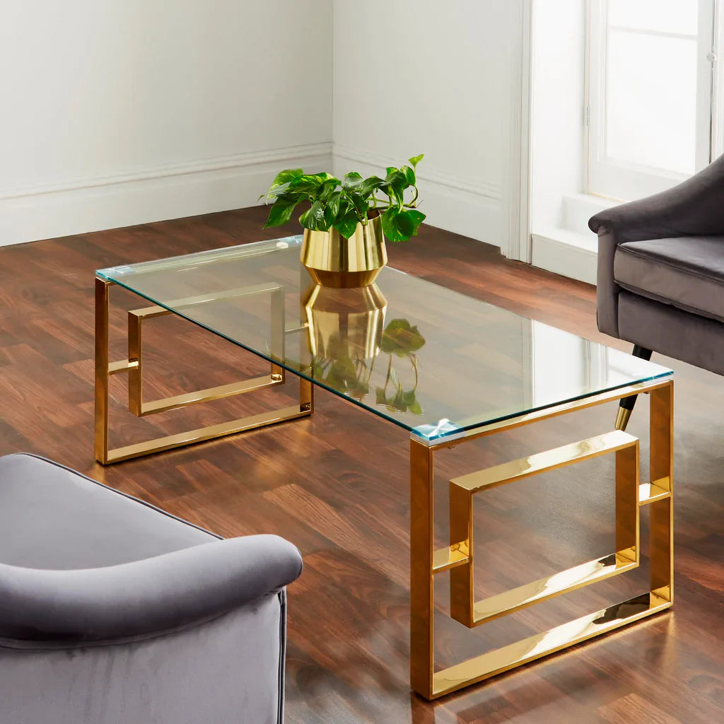 Milhouse gold plated coffee table Home Store Living