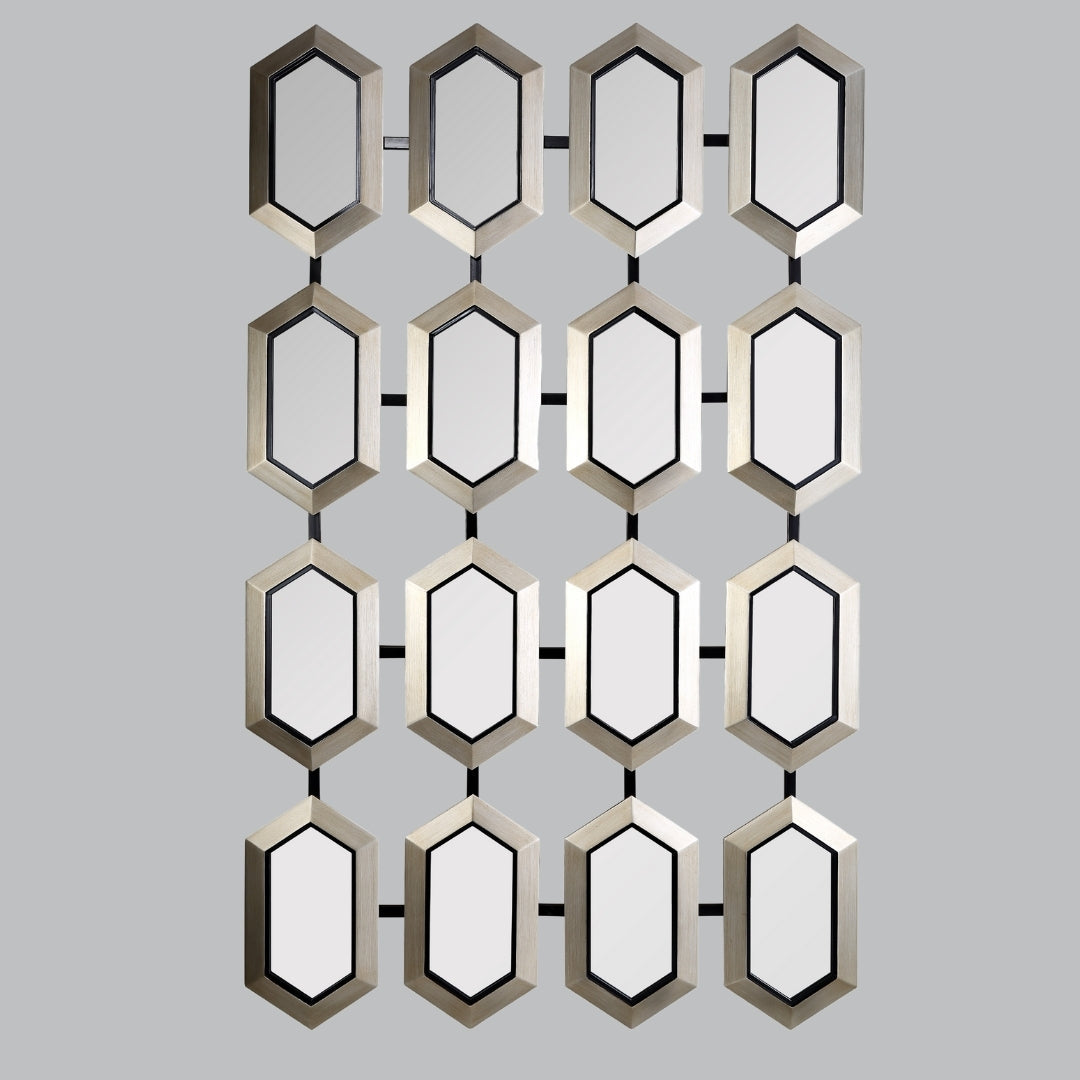 Callan Champagne Silver Mirror Home Store Living