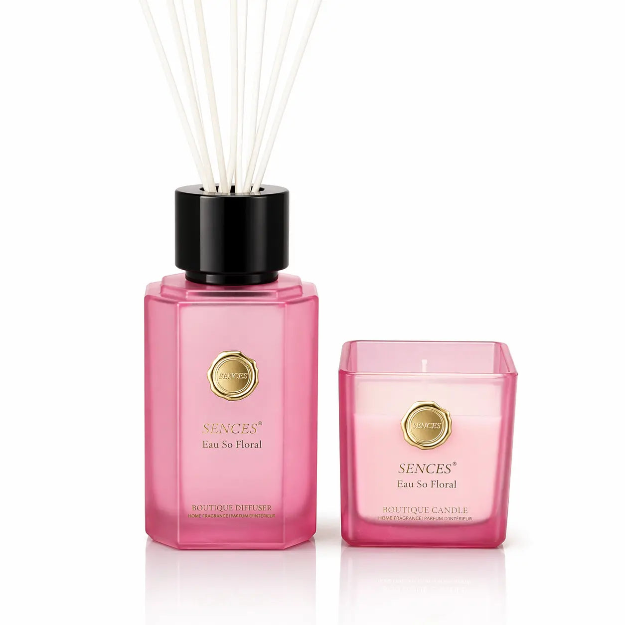Sences Eau So Floral Gift Set - 500ml Reed Diffuser & 200g Candle Baltus Ltd