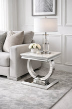 Chelsea 0.5m Chrome Lamp Table RV Astley