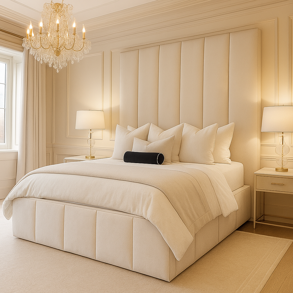 Milan Upholstered Bed Frame Home Store Living