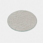 Candle Plate - Textured Clear Glass 15cm Aromatize