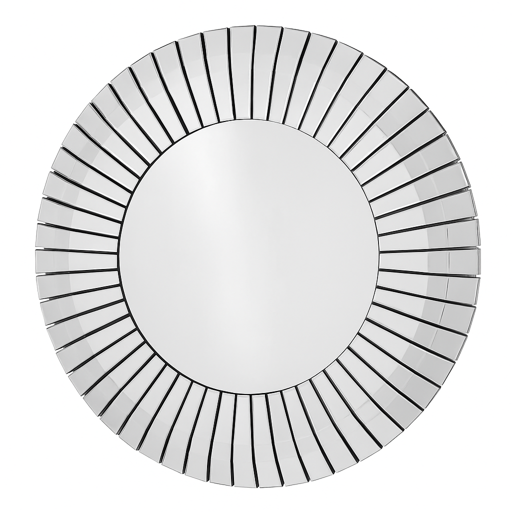 Roma Large Round Deco Wall Mirror AWS