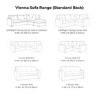 Vienna Standard Back Sofa Range Home Store Living
