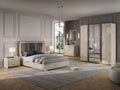 Claudia 2 Drawer Side Table san martino