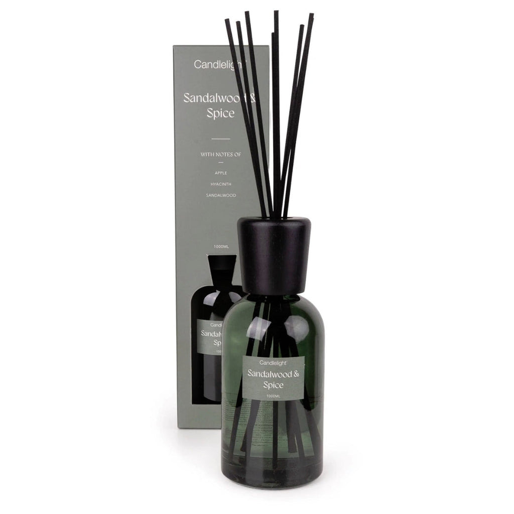 Candlelight Sandalwood & Spice 1000ml Reed Diffuser candlelight