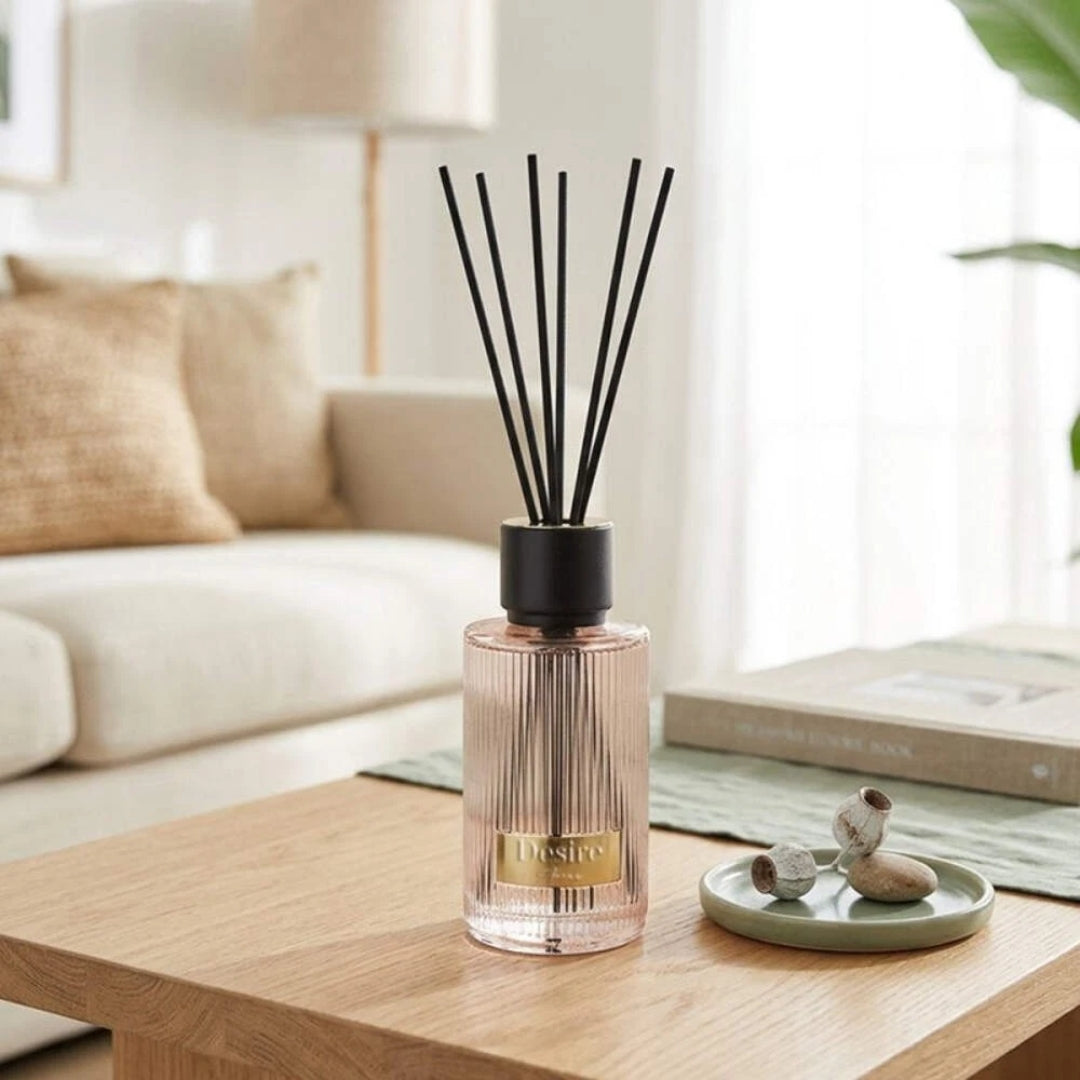 500ml Coco Reed Diffuser - Round Ribbed Bottle Lesser & Pavey Ltd