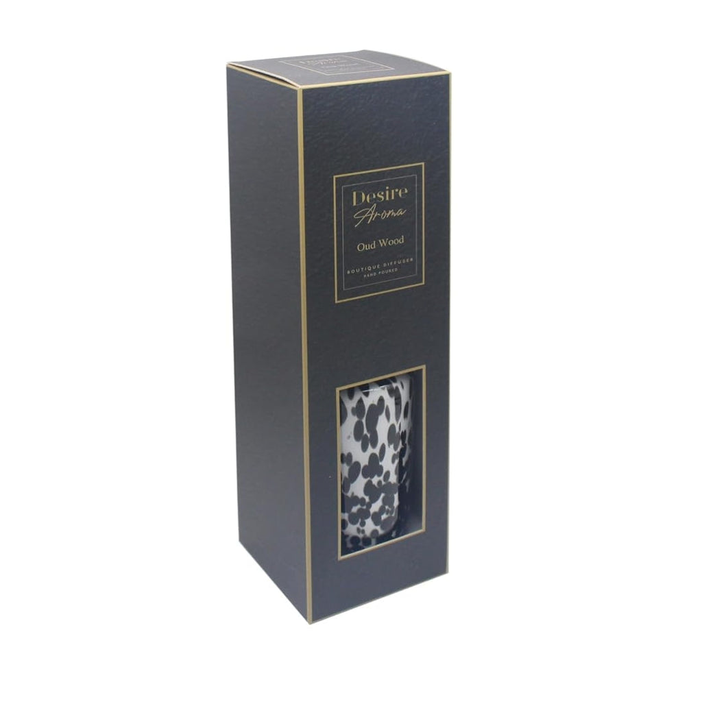 Oud Wood 1000ml Marble Glass Reed Diffuser Lesser & Pavey Ltd