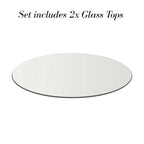 Belgravia Brass Shargreen Side Tables inc. Glass (Set of 2) Kevin Simba