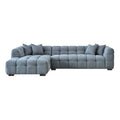 Aluxo Tribeca Corner Sofa Group in Iron Boucle Fabric Furnish 365