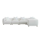 Aluxo Lottie Modular 5-Piece Modular Corner Group in Polar Boucle Fabric Furnish 365