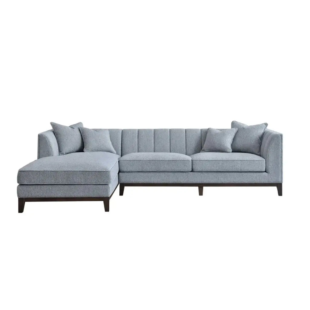 Aluxo Cooper Left Hand Corner Group in Dolphin Boucle Furnish 365