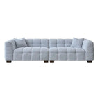 Gray sectional sofa on a white background