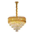Golden Aluminium Crystal Ceiling Light China