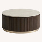 Milo White Marble Coffee Table YS Interiors