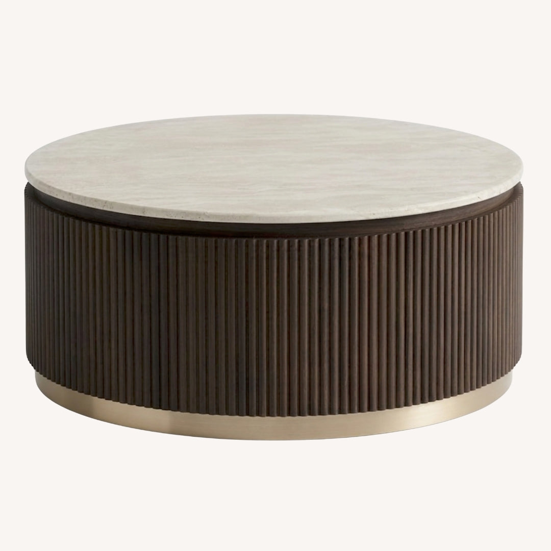 Milo White Marble Coffee Table YS Interiors