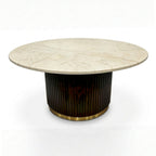 Milo 1.2m White Marble Dining Table YS Interiors